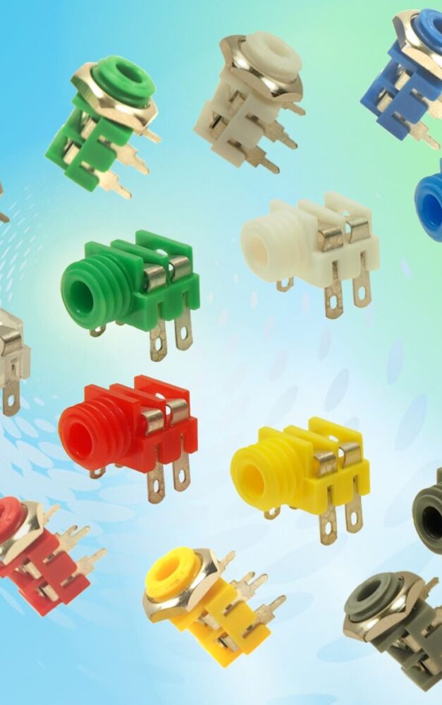 Cliff Electronics 3.5mm Jack Sockets are colour coded for ease of identification