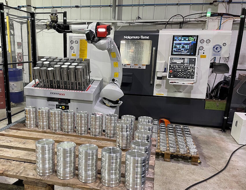 Component manufacturer invests in robotic machining cell