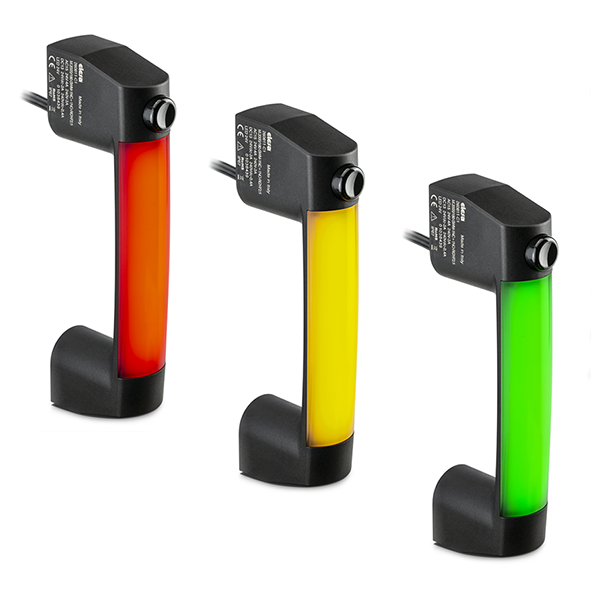 SWM handle with electrical safety switch and LED indicator light